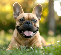 bouledogue français heureux