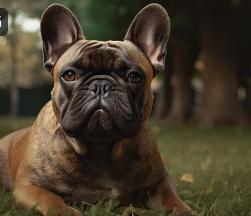 bouledogue français fauve bringé avec sténose des narines